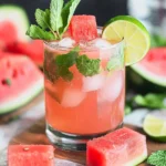 Watermelon Mint Mojito Mocktail