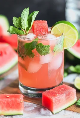 Watermelon Mint Mojito Mocktail