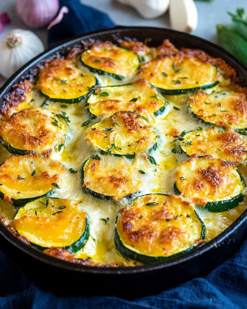Zucchini and Yellow Squash Au Gratin