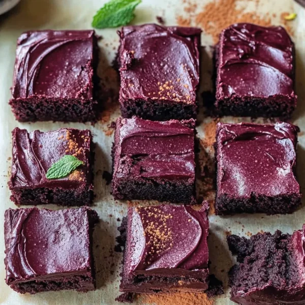 Beetroot Brownies with a Chocolate Avocado Frosting
