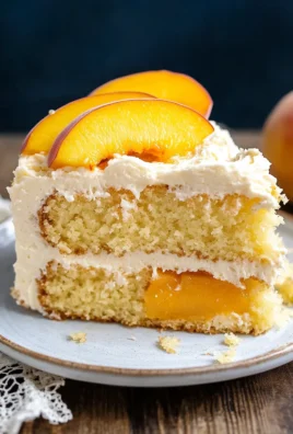Best Peach Cake with Brown Sugar Frosting