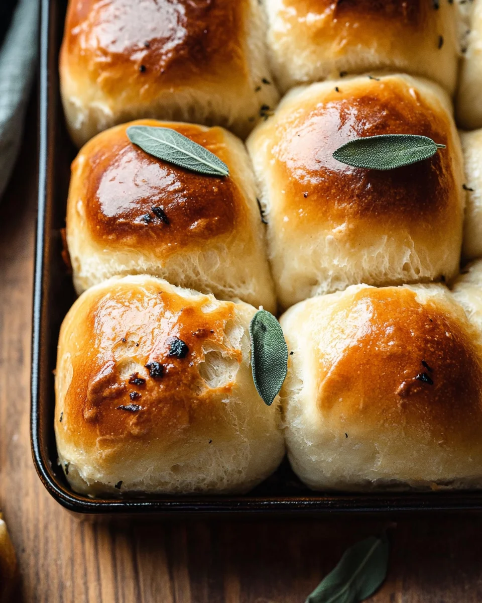 Brown Butter Sage Dinner Rolls 24 Brown