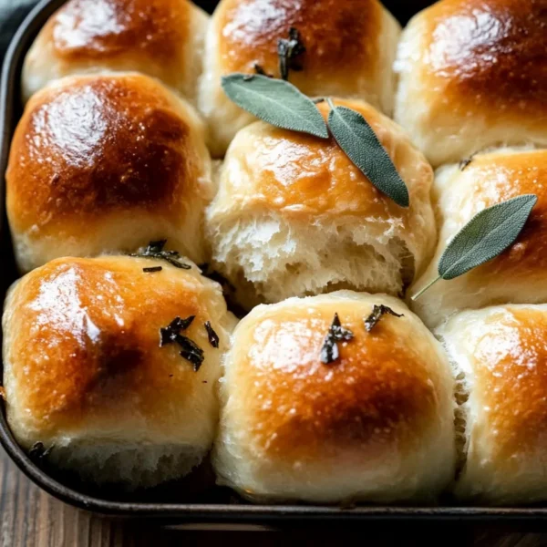 Brown Butter Sage Dinner Rolls