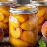 Canning Peaches in Light Syrup