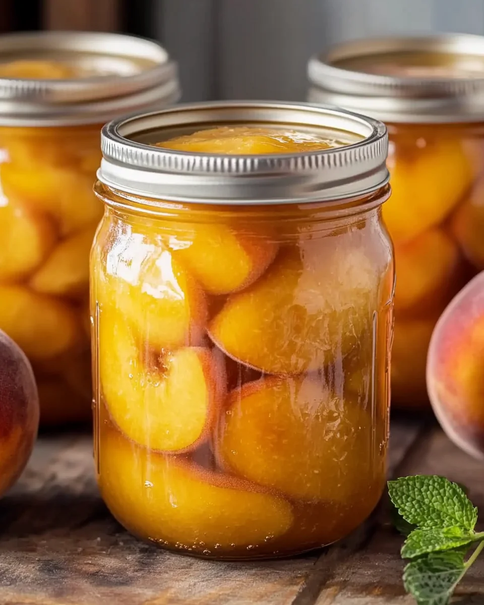 Canning Peaches in Light Syrup