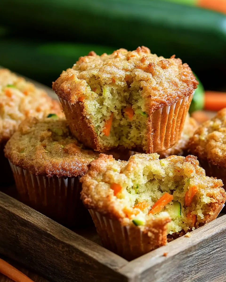 Carrot Cake Zucchini Muffins