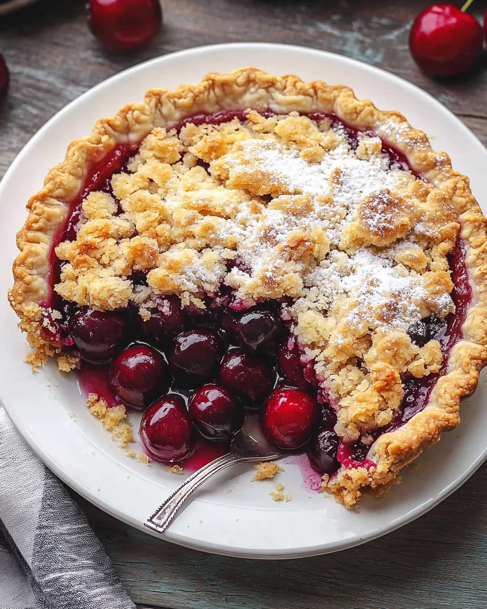 Cherry Crumble Pie