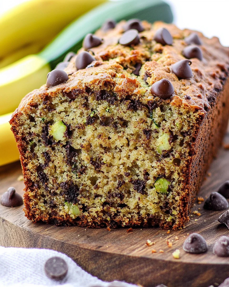 Chocolate Chip Zucchini Banana Bread