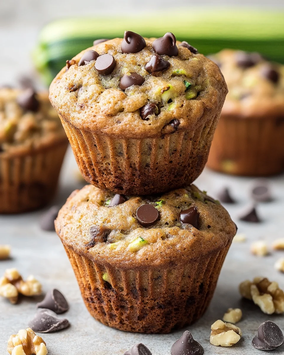 Chocolate Chip Zucchini Muffins