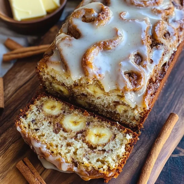 Cinnamon Roll Banana Bread