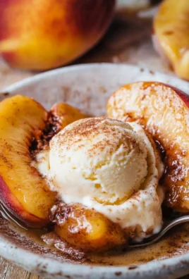 Cinnamon Sugar Baked Peaches