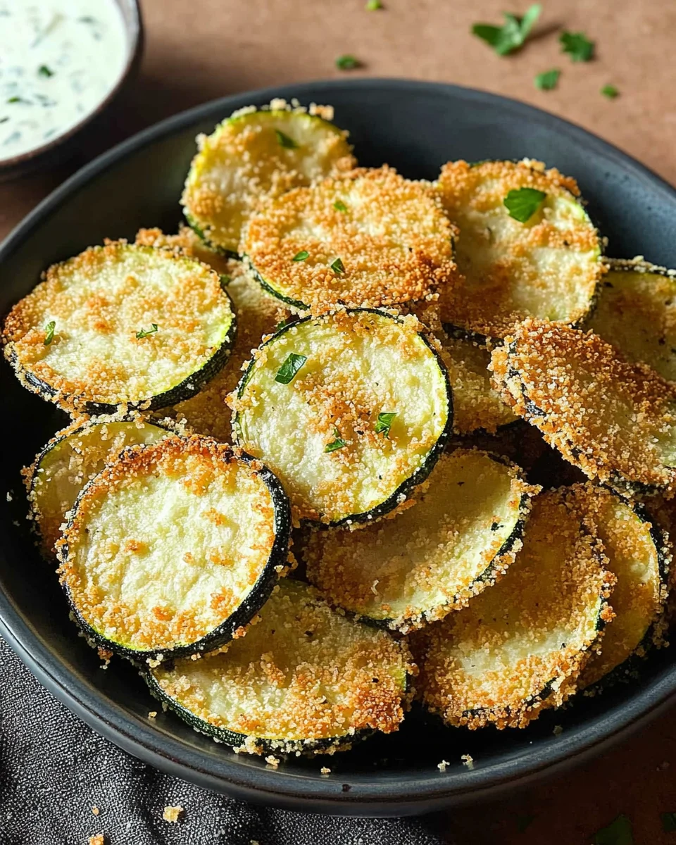 Crispy Baked Zucchini Chips 17 Crispy