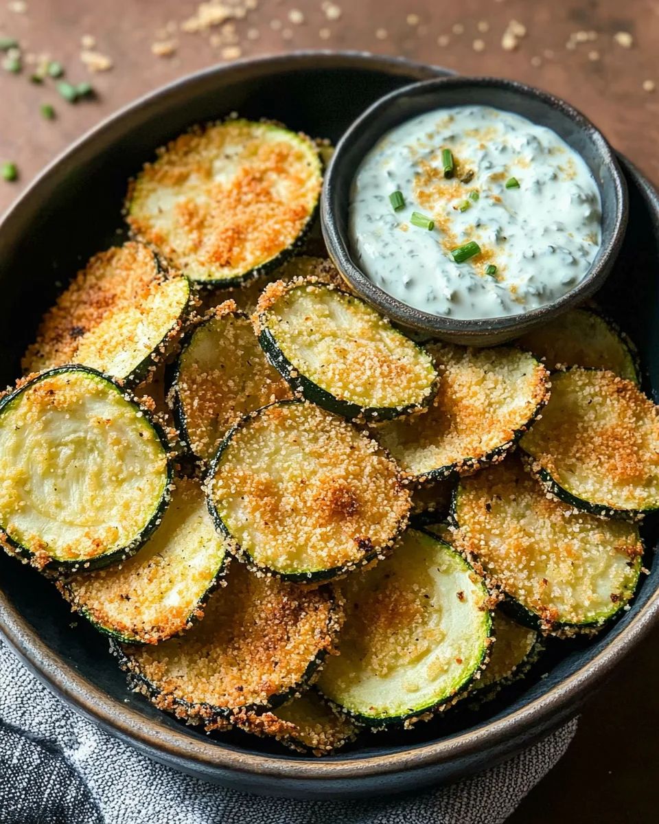 Crispy Baked Zucchini Chips