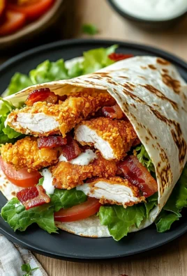 Crispy Chicken Bacon Ranch Wrap