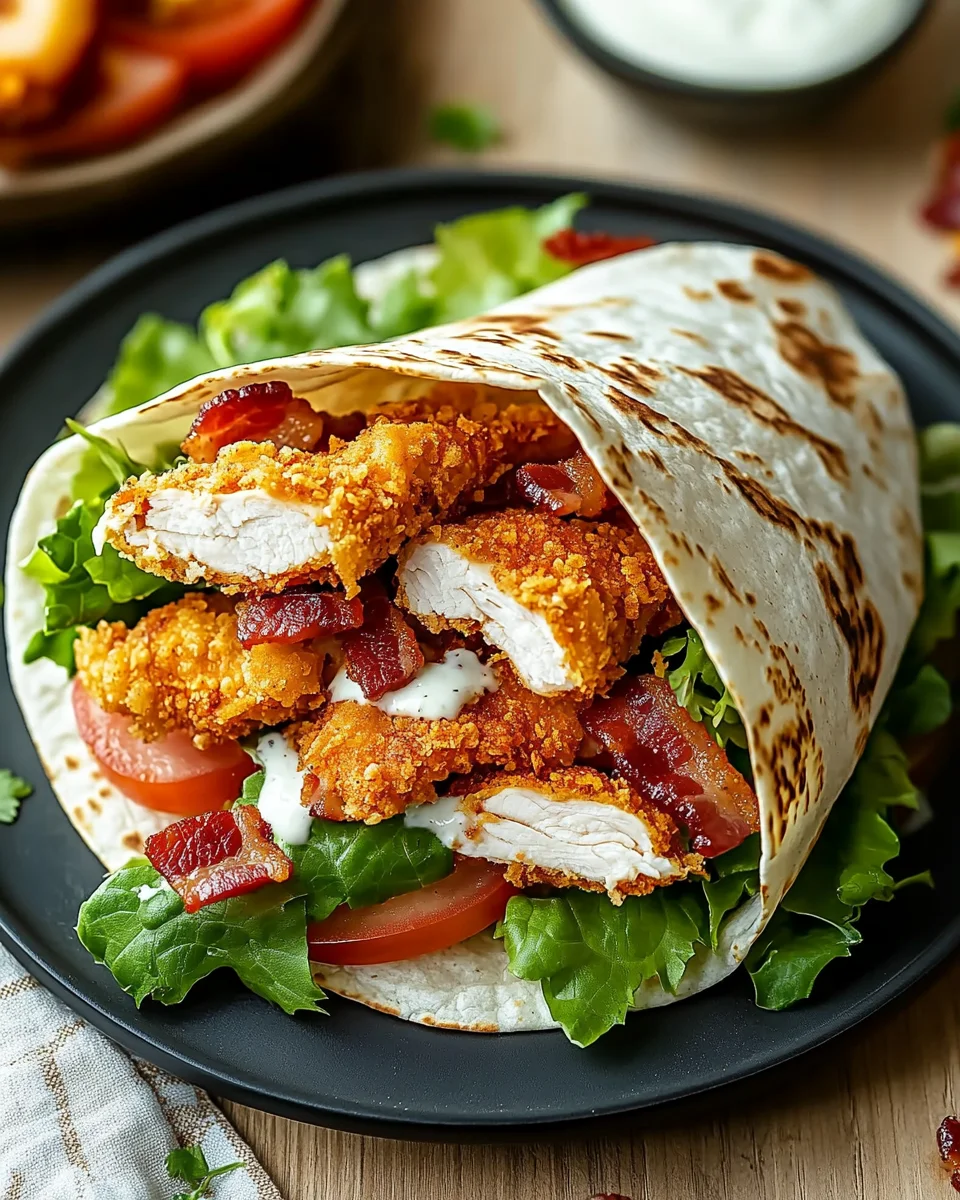 Crispy Chicken Bacon Ranch Wrap 29 Crispy Chicken Bacon Ranch Wrap