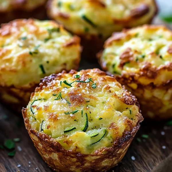 Crispy Parmesan Zucchini Potato Muffins