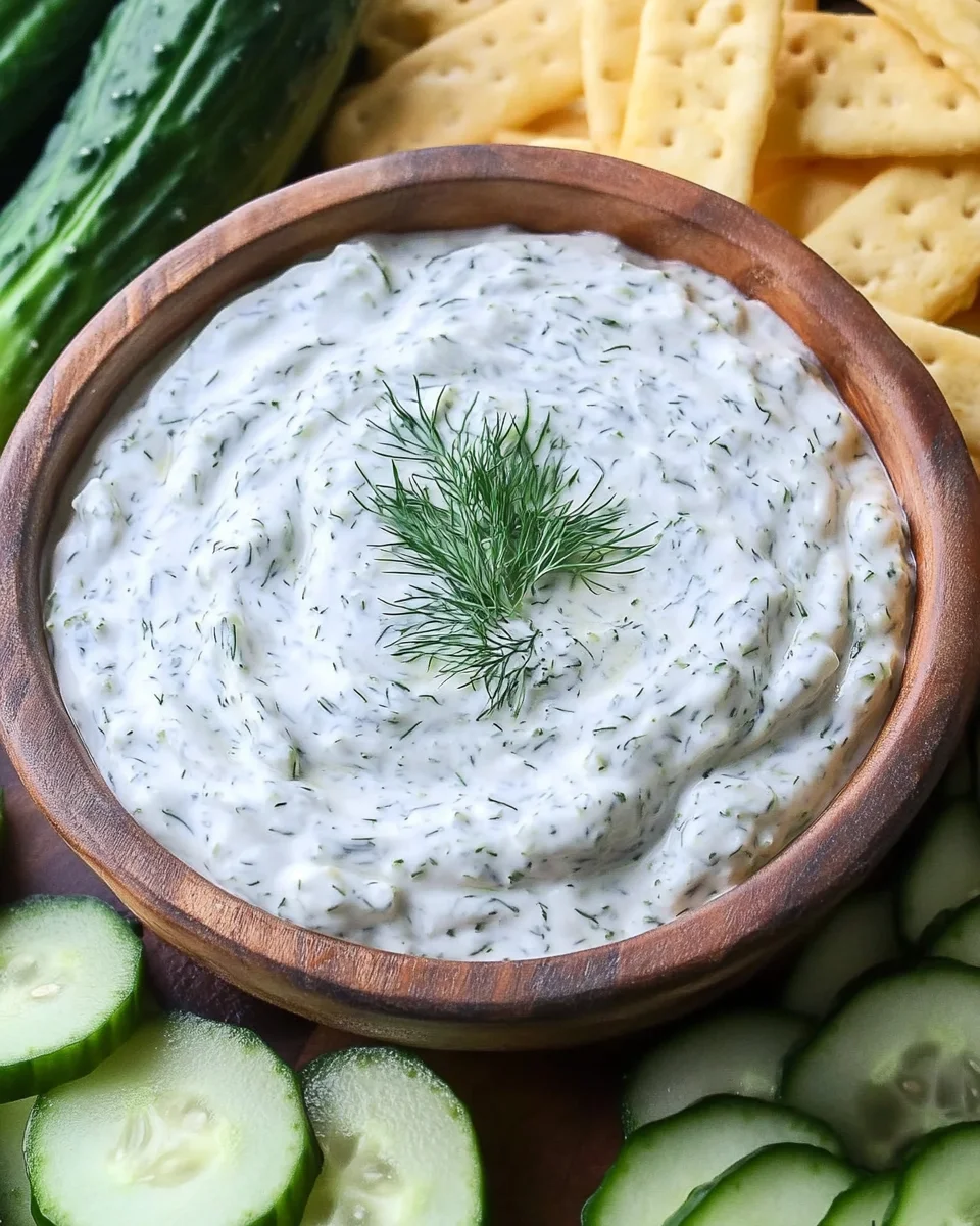 Cucumber Dip with Sour Cream and Dill 17 Cucumber