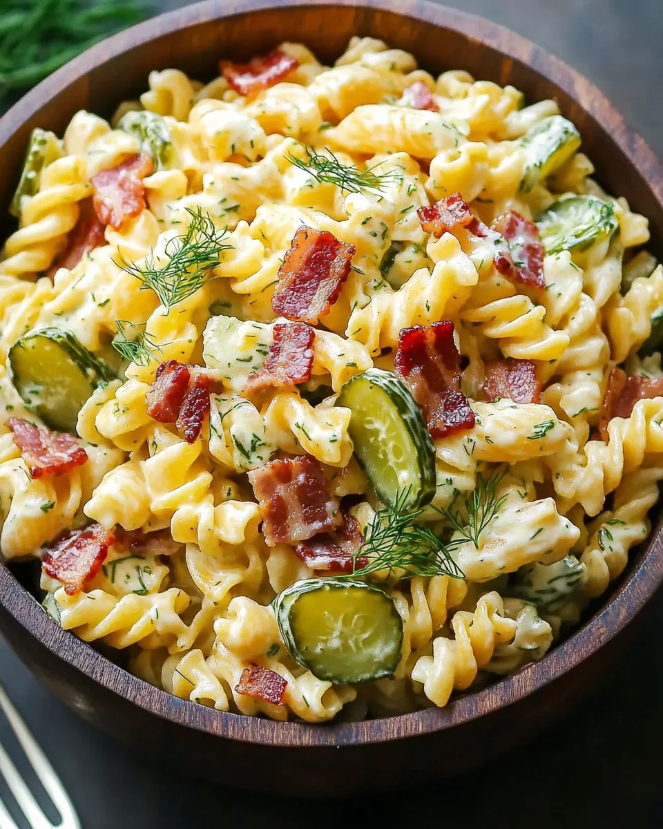 Dill Pickle Bacon Pasta Salad That Will Wow Your Taste Buds