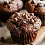 Double Chocolate Zucchini Muffins