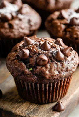 Double Chocolate Zucchini Muffins