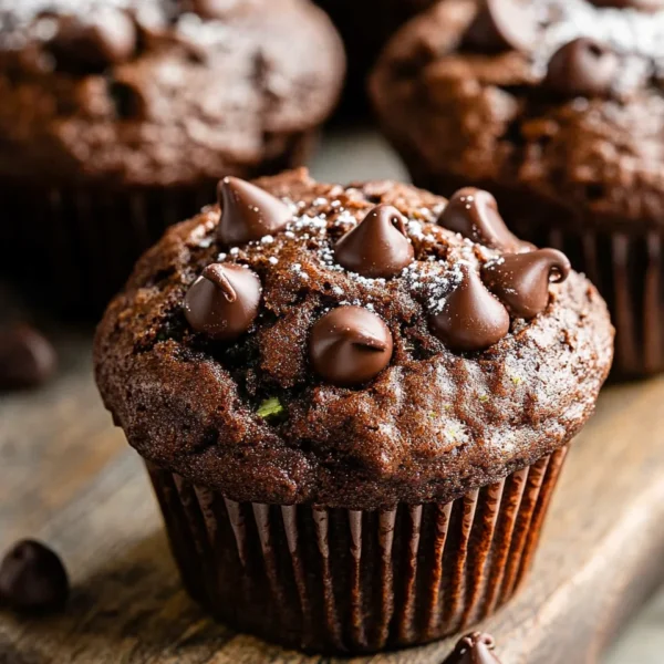 Double Chocolate Zucchini Muffins