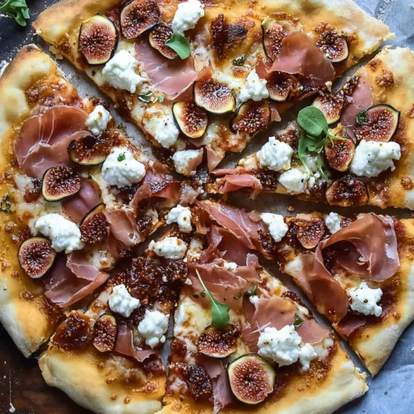 Easy 20-Minute Fig Jam Pizza with Goat Cheese and Prosciutto