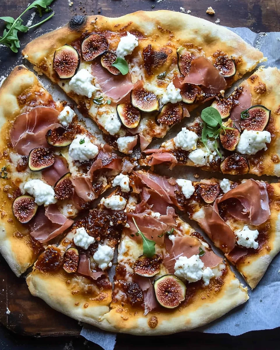 Easy 20-Minute Fig Jam Pizza with Goat Cheese and Prosciutto