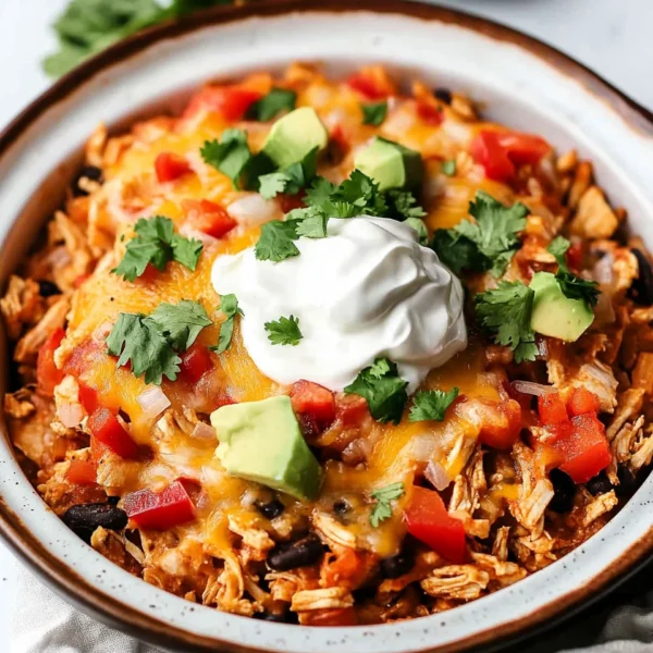 Easy Chicken Burrito Casserole