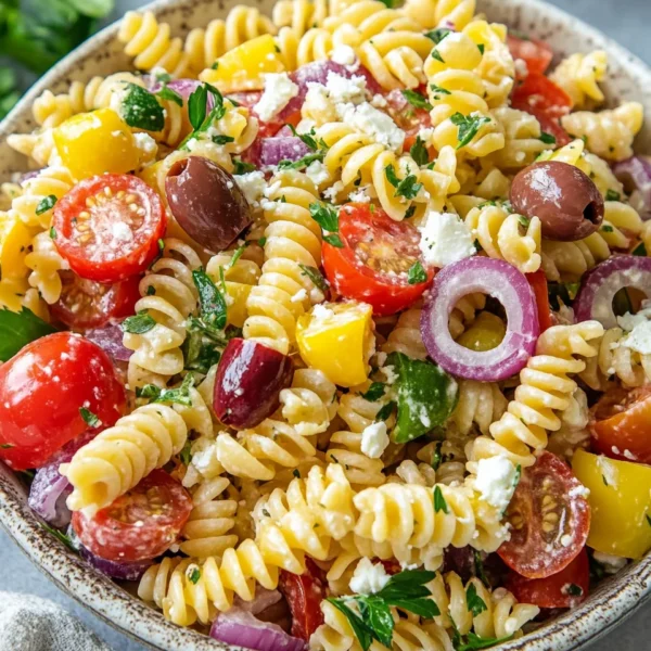 Easy Greek Pasta Salad