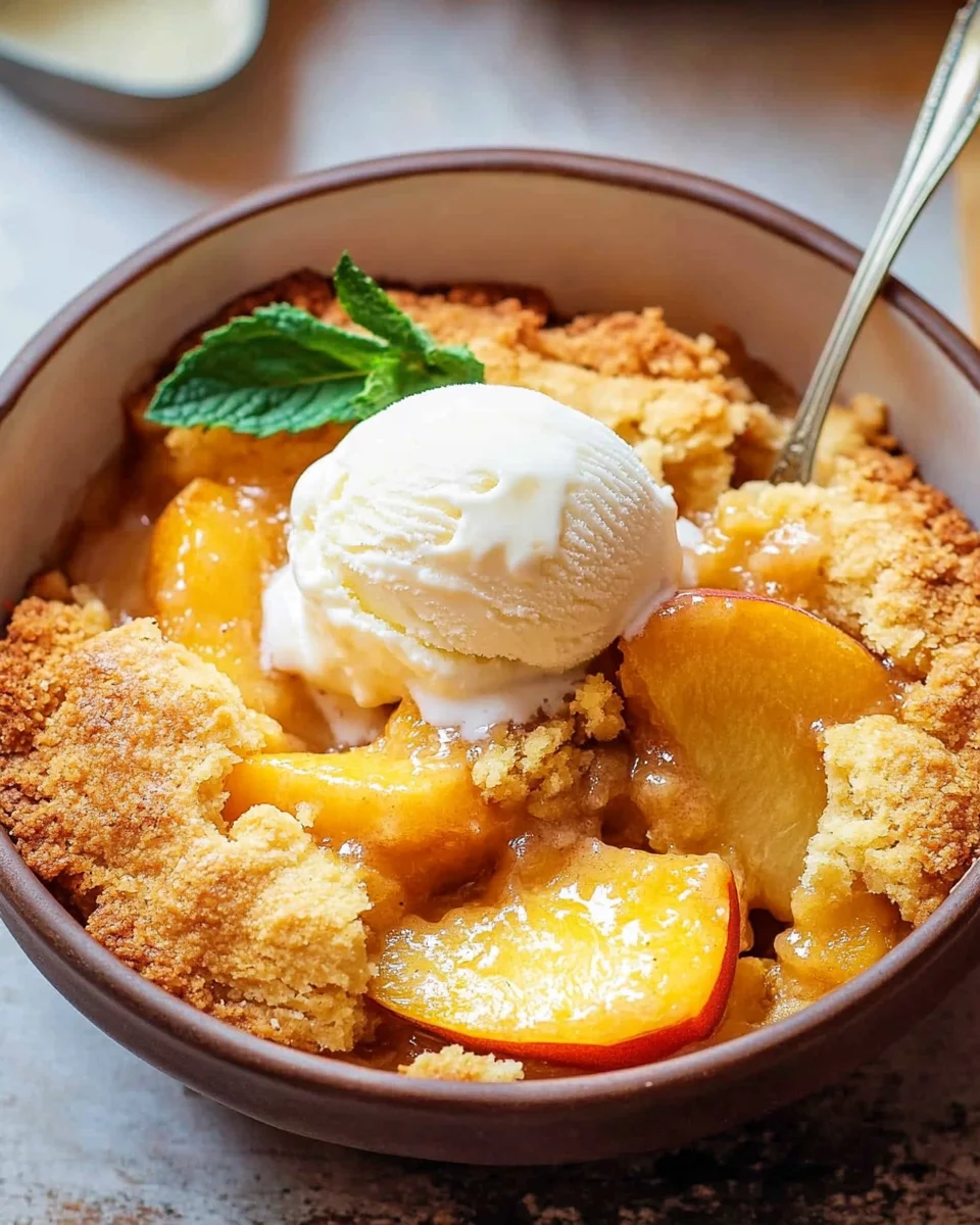 Fresh Peach Cobbler
