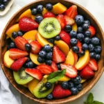 Fruit Salad with Honey Lime Dressing