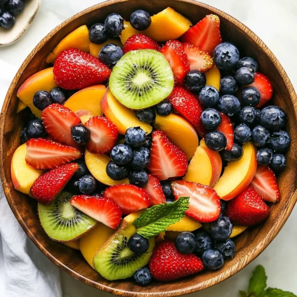 Fruit Salad with Honey Lime Dressing
