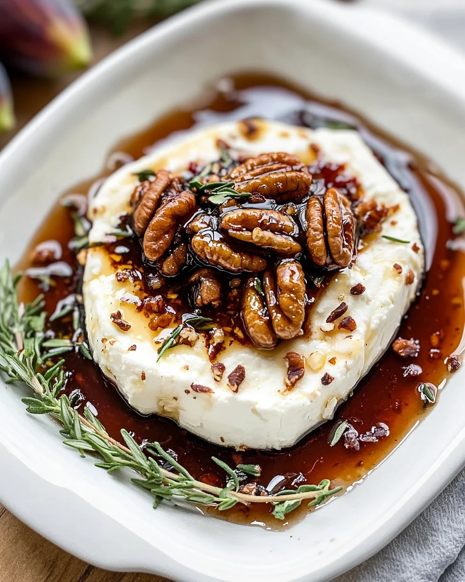 Goat Cheese Appetizer with Fig Jam and Pecans