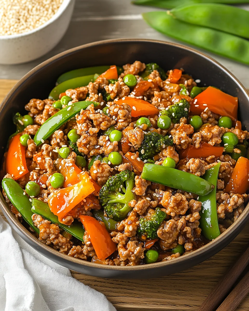 Ground Turkey Teriyaki Stir Fry
