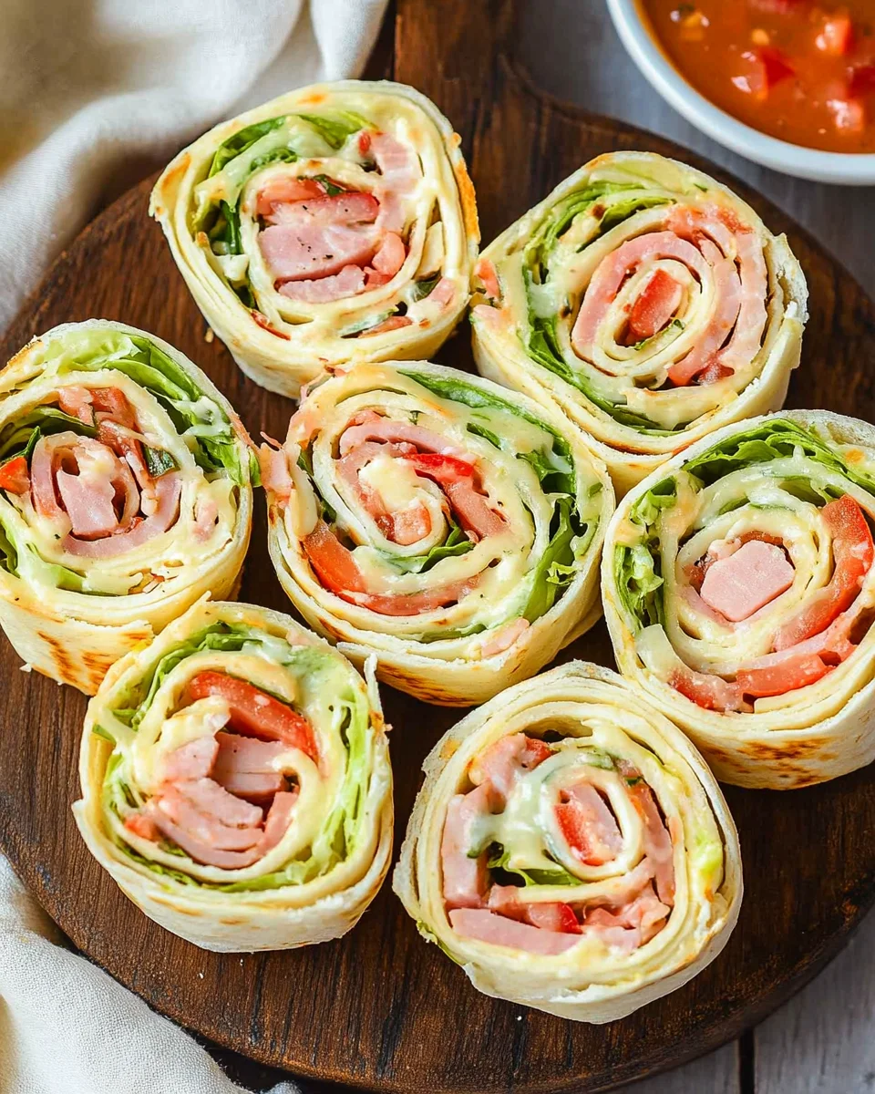 Ham And Turkey Pinwheels