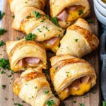 Ham & Cheddar Crescent Roll-Ups