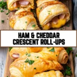 Ham & Cheddar Crescent Roll-Ups 16 Pinterest Hidden Image