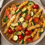 Healthy Tomato Zucchini Pasta