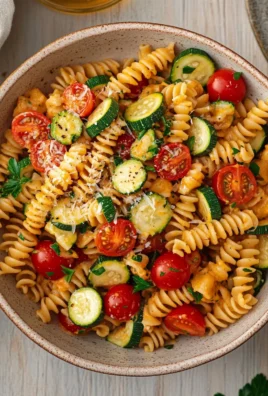 Healthy Tomato Zucchini Pasta