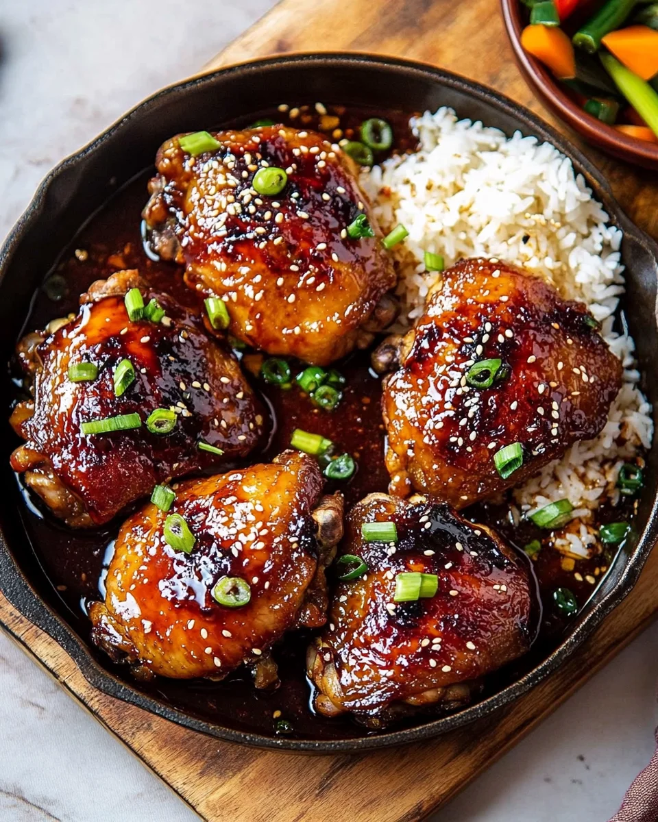 Honey Soy Baked Chicken Thighs