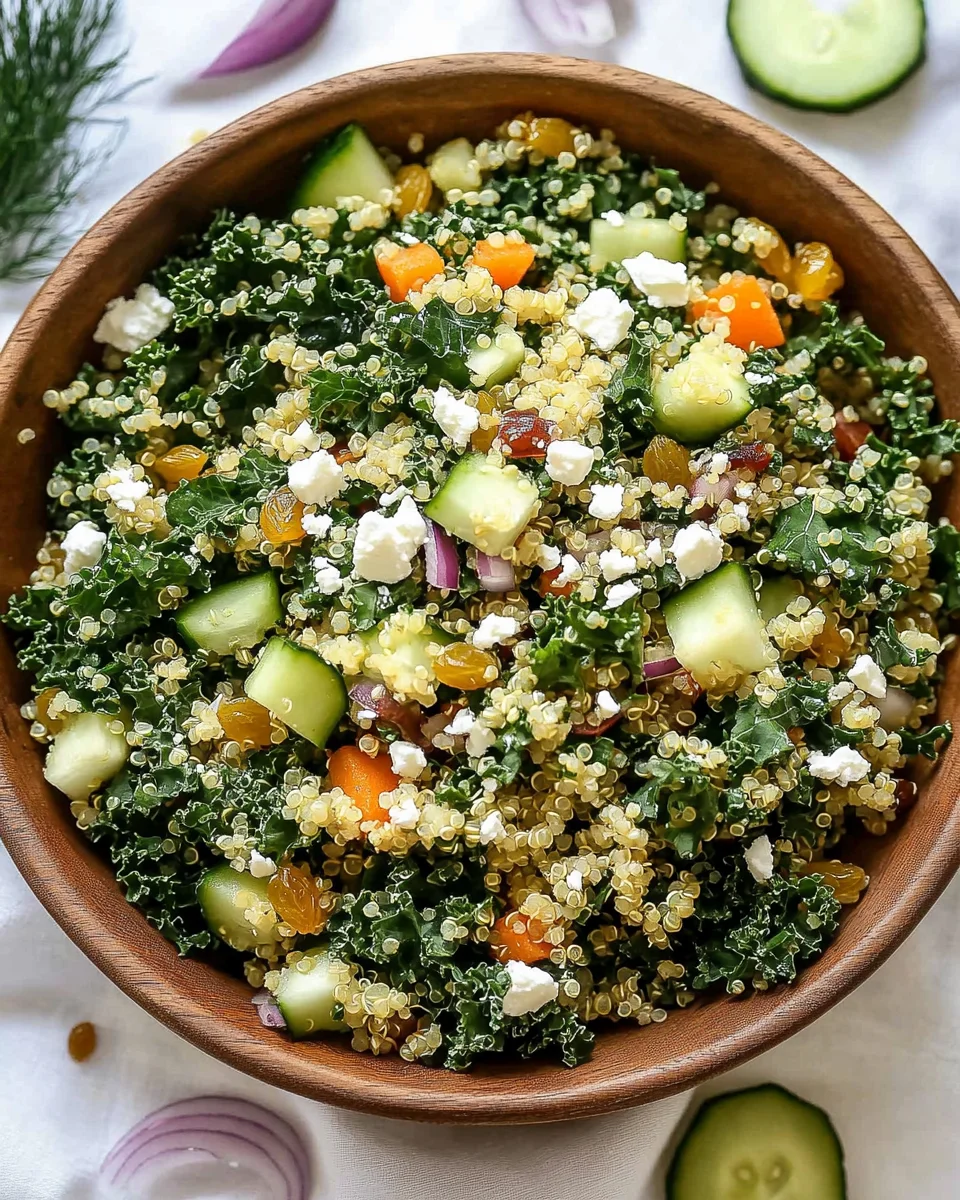 Kale Quinoa Salad - With Lemon Dressing