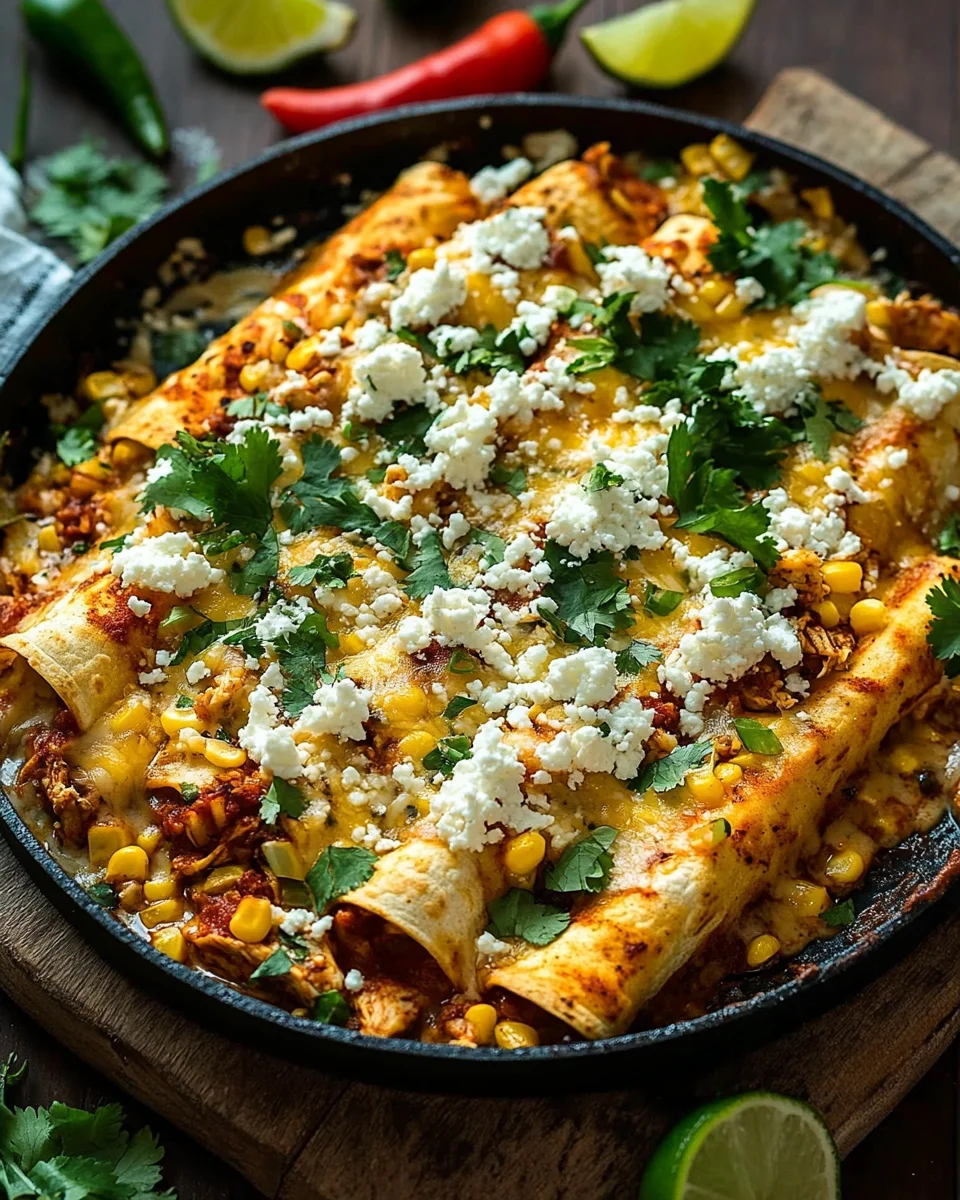 Mexican Street Corn Chicken Enchiladas 25 Mexican