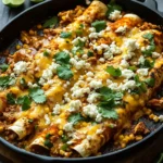 Mexican Street Corn Chicken Enchiladas