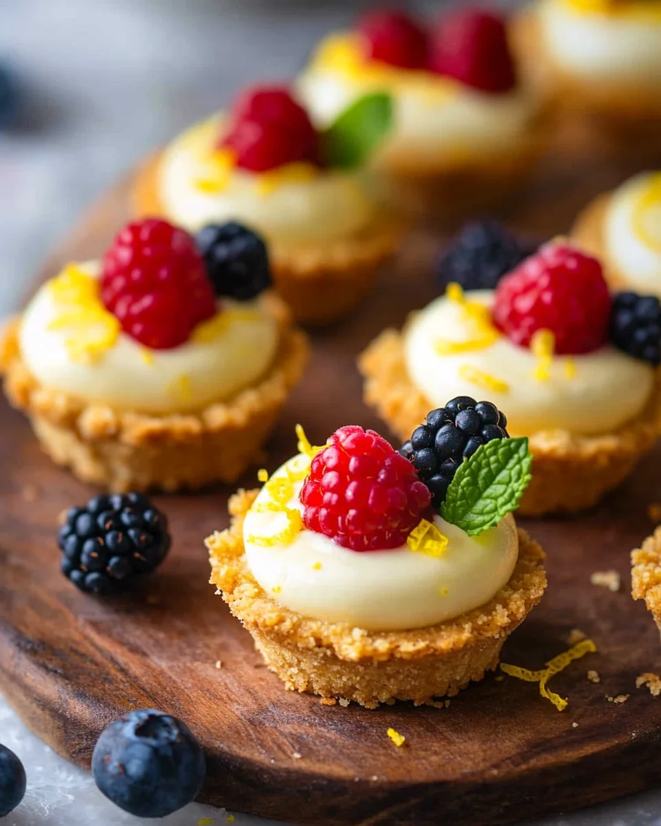 Mini Lemon Cheesecake Tarts
