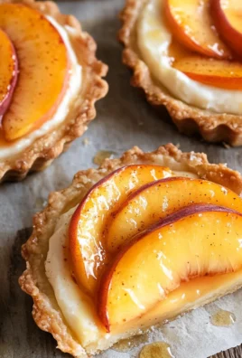 Mini Peach and Cream Cheese Tarts