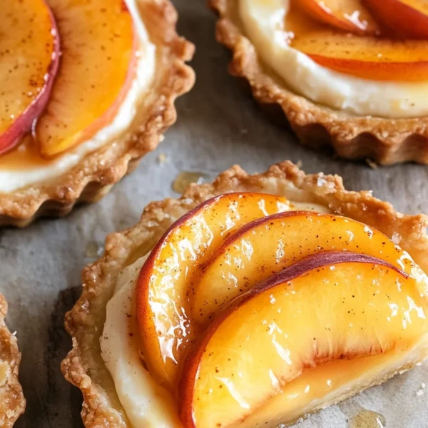 Mini Peach and Cream Cheese Tarts