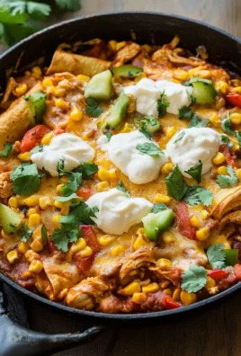 One Skillet Street Corn Chicken Enchilada Bake