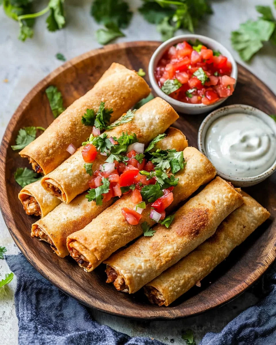 Oven Baked Chicken Taquitos Recipe