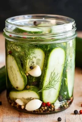 Overnight Refrigerator Dill Pickles