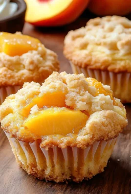 Peach Cobbler Muffins